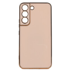 Galaxy S22 Case Zore Bark Cover Rose Gold