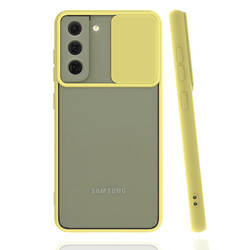 Galaxy S22 Case Zore Lensi Cover Yellow