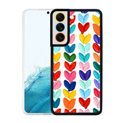 Galaxy S22 Case Zore M-Fit Patterned Cover Heart No6