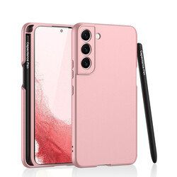 Galaxy S22 Plus Case Zore Kıpta with Pen Cover Rose Gold