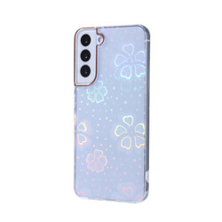 Galaxy S22 Plus Case Zore Sidney Patterned Hard Cover Flower No3