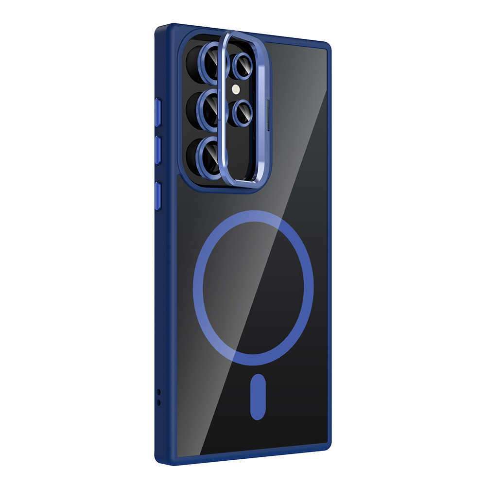 Galaxy S22 Ultra Case Stand Camera Lens Gift M-Safe Charging Feature Zore Etro Cover - 18