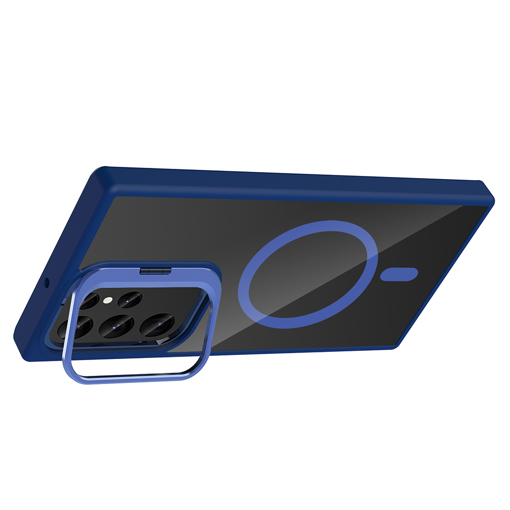 Galaxy S22 Ultra Case Stand Camera Lens Gift M-Safe Charging Feature Zore Etro Cover - 19