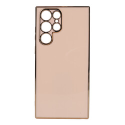 Galaxy S22 Ultra Case Zore Bark Cover Rose Gold