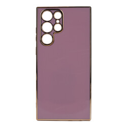 Galaxy S22 Ultra Case Zore Bark Cover Purple