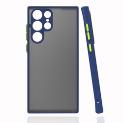 Galaxy S22 Ultra Case Zore Hux Cover Navy blue