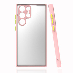 Galaxy S22 Ultra Case Zore Hux Cover Pink