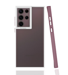 Galaxy S22 Ultra Case Zore Mima Cover Plum