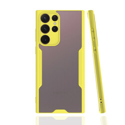 Galaxy S22 Ultra Case Zore Parfe Cover Yellow