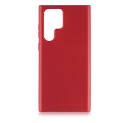 Galaxy S22 Ultra Case Zore Premier Silicon Cover Red