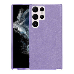 Galaxy S22 Ultra Case Zore Shining Silicon Purple