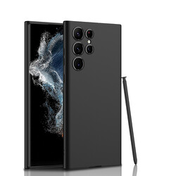 Galaxy S22 Ultra Case Zore Silicon Kıpta Cover Black