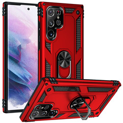 Galaxy S22 Ultra Case Zore Vega Cover Red