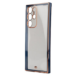 Galaxy S22 Ultra Case Zore Voit Clear Cover Navy blue