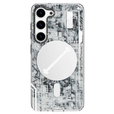 Galaxy S23 Case YoungKit Technology Series Cover with Magsafe Charging White