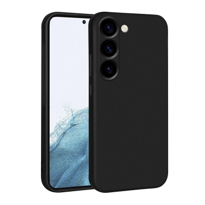 Galaxy S23 Case Zore Premier Silicone Cover Black