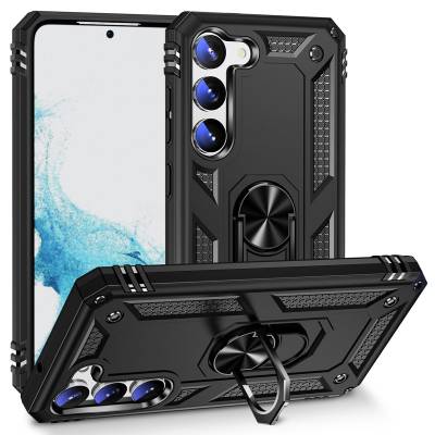 Galaxy S23 Case Zore Vega Cover Black