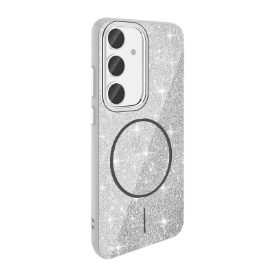 Galaxy S23 FE Case Magsafe Charging Shining Sety Zore Okso Cover White