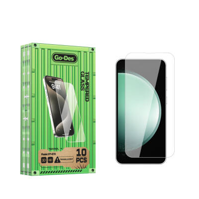 Galaxy S23 FE Go Des Parmak İzi Bırakmayan 9H Oleofobik Bom Glass Ekran Koruyucu 10'lu Paket Renksiz