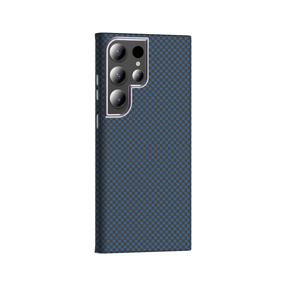Galaxy S23 Ultra Case M-safe Charging Feature Carbon Fiber Look Zore Gros Cover - 16