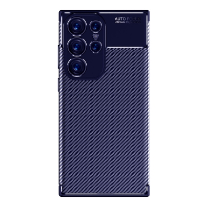 Galaxy S23 Ultra Case Zore Negro Silicon Cover Navy blue