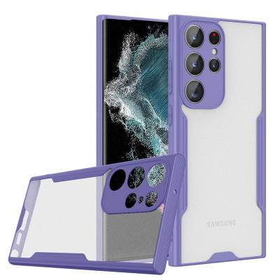 Galaxy S23 Ultra Case Zore Parfe Cover Purple