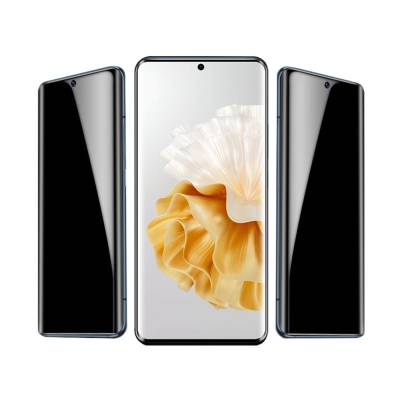 Galaxy S23 Ultra Zore Kolay Uygulama Aparatlı Privacy Easy Body Hayalet Ekran Koruyucu Siyah