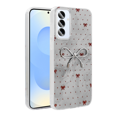 Galaxy S24 Case Camera Protection Figured Zore Ponti Silicone Cover Açık Mavi