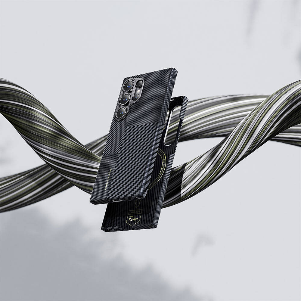 Galaxy S24 Case M-safe Charging Feature Carbon Fiber Benks Montage ArmorAir Kevlar Cover - 9