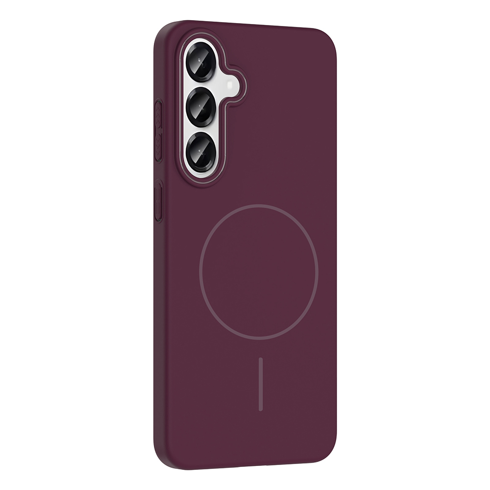 Galaxy S24 Case Magsafe Charging Feature Zore Ruby Silicone Cover - 10