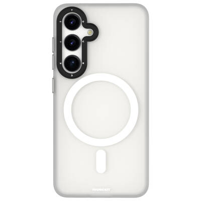 Galaxy S24 Case Youngkit Hidden Sand Series Cover with Magsafe Charging Feature White