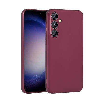 Galaxy S24 Case Zore Premier Silicone Cover Plum