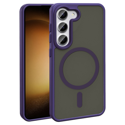 Galaxy S24 FE Case Magsafe Charging Featured Matte Back Surface Zore Sio Cover Derin Mor