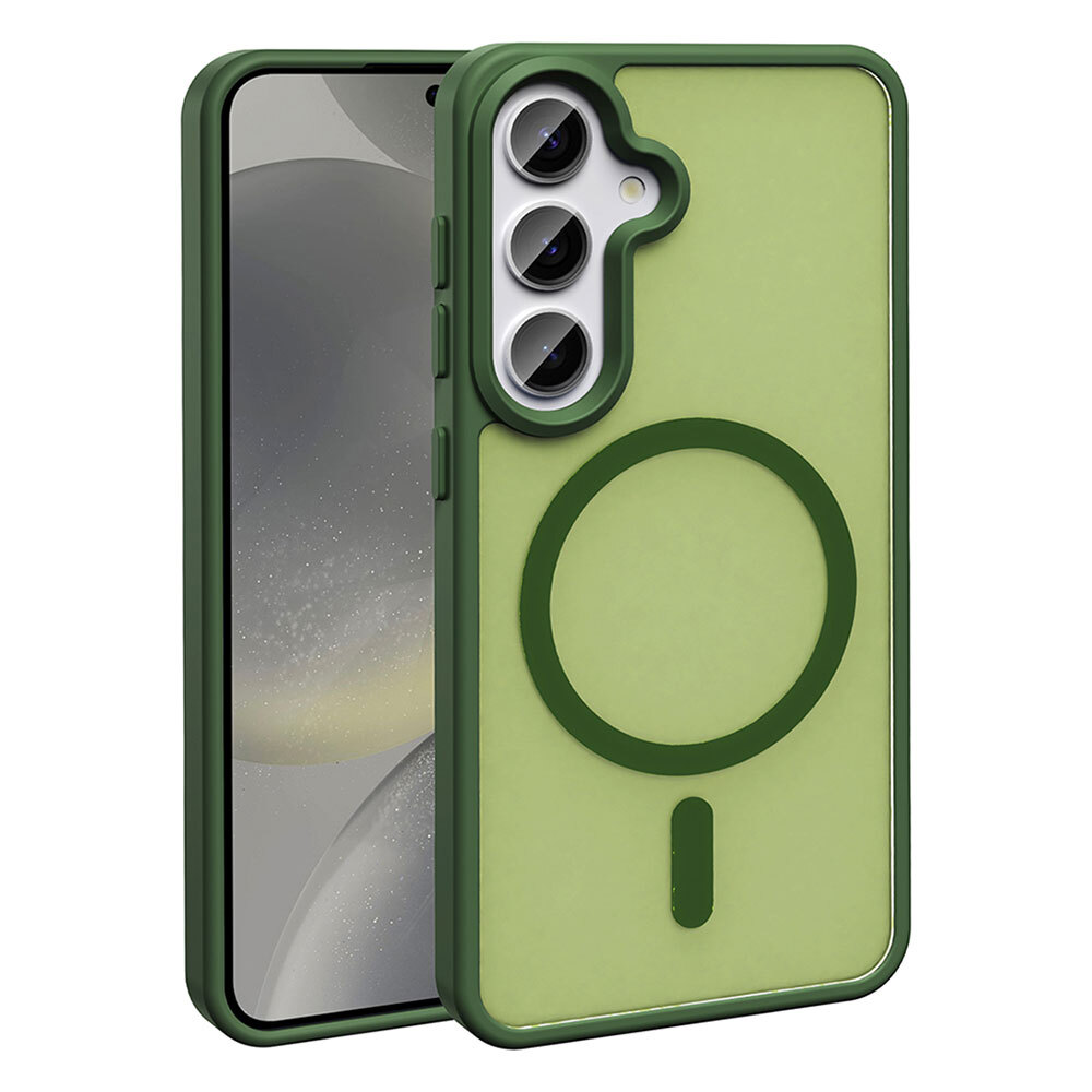 Galaxy S24 FE Case Magsafe Charging Featured Matte Back Surface Zore Sio Cover - 9