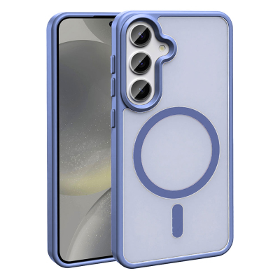 Galaxy S24 FE Case Magsafe Charging Featured Matte Back Surface Zore Sio Cover Lila