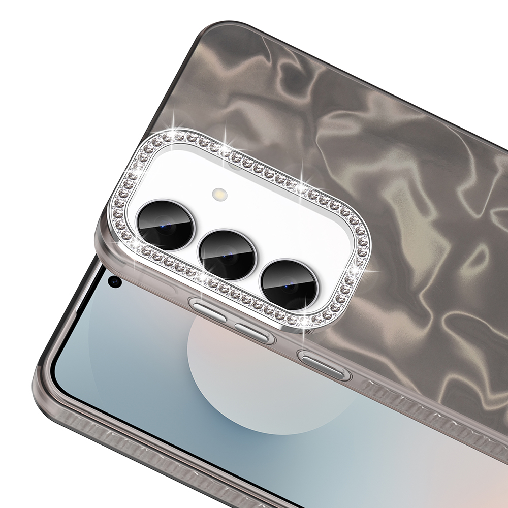 Galaxy S24 FE Case with Airbag, Shiny Stone Detail Design, Zore Esila Cover - 10