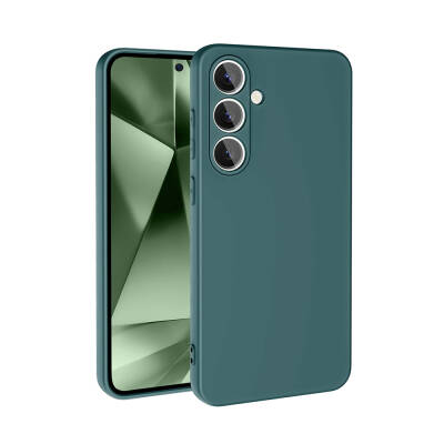 Galaxy S24 FE Case Zore Mara Launch Cover Dark Green