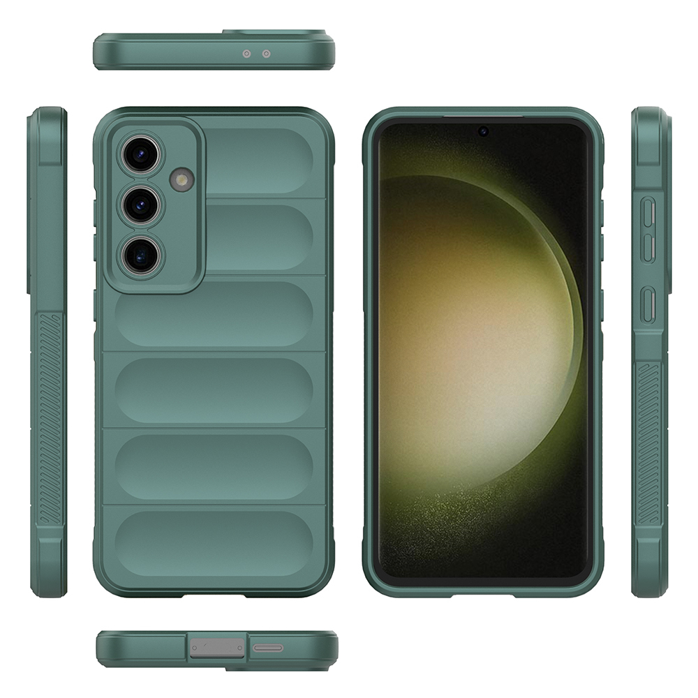 Galaxy S24 FE Kılıf Esnek TPU Oyuklu Arka Yüzey Tasarımlı Zore Etnik Silikon Kapak - 11