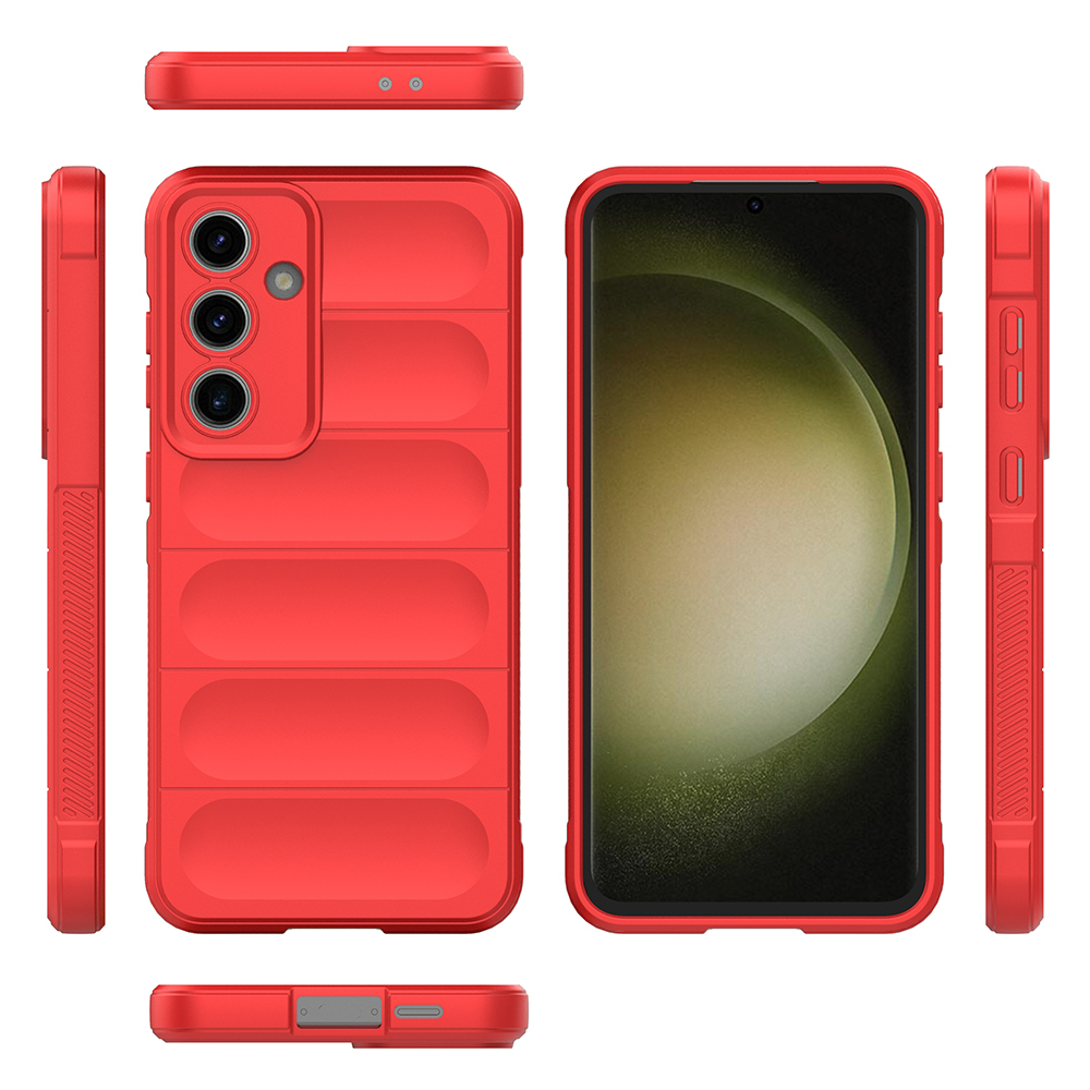 Galaxy S24 FE Kılıf Esnek TPU Oyuklu Arka Yüzey Tasarımlı Zore Etnik Silikon Kapak - 12