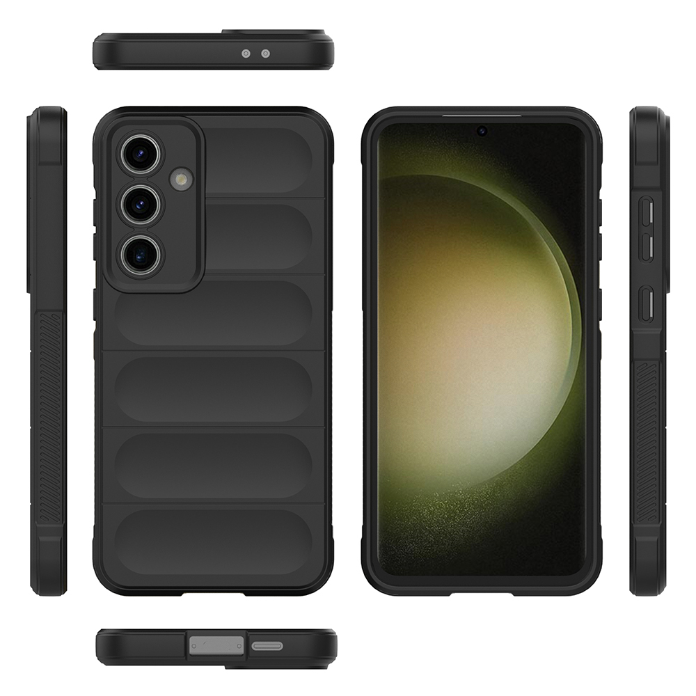 Galaxy S24 FE Kılıf Esnek TPU Oyuklu Arka Yüzey Tasarımlı Zore Etnik Silikon Kapak - 13
