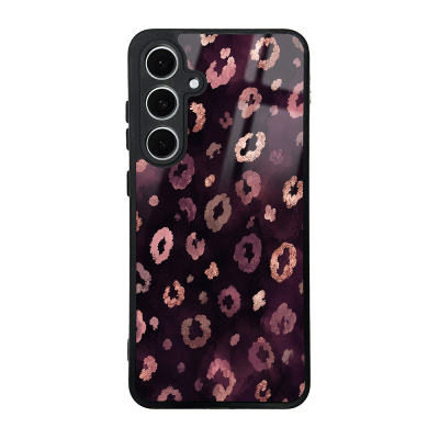 Galaxy S24 FE Kılıf Kamera Korumalı Desenli Zore Lusi Kapak Pembe Leopar