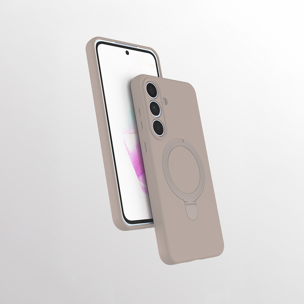 Galaxy S24 FE Kılıf M-safe Şarj Özellikli Standlı Zore Samara Kapak - 2