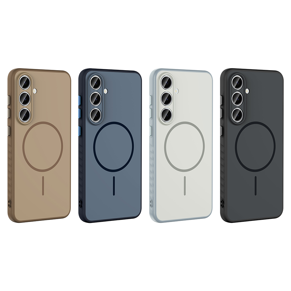 Galaxy S24 FE Kılıf M-safe Şarj Özellikli Zore Tea Kapak - 14