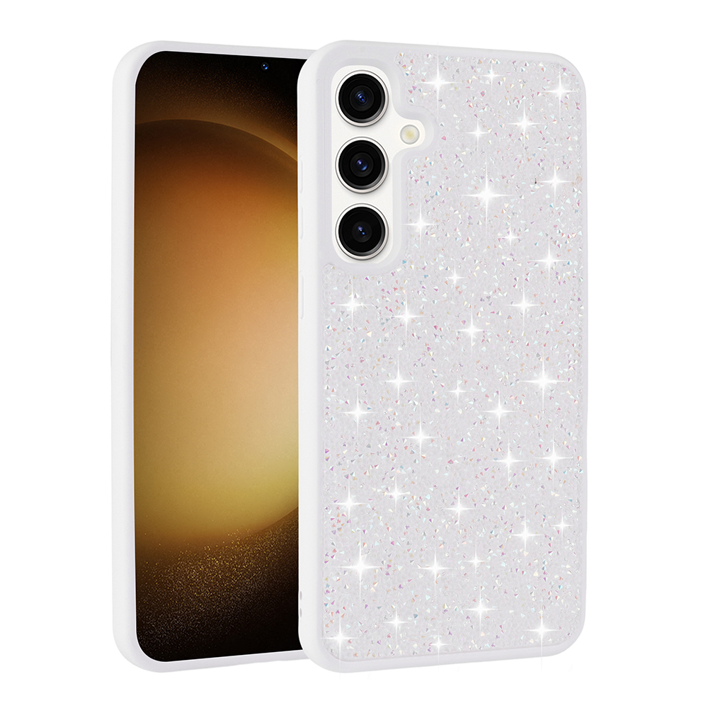 Galaxy S24 FE Kılıf Parlak Taşlı Tasarım Zore Pırlanta Kapak - 1