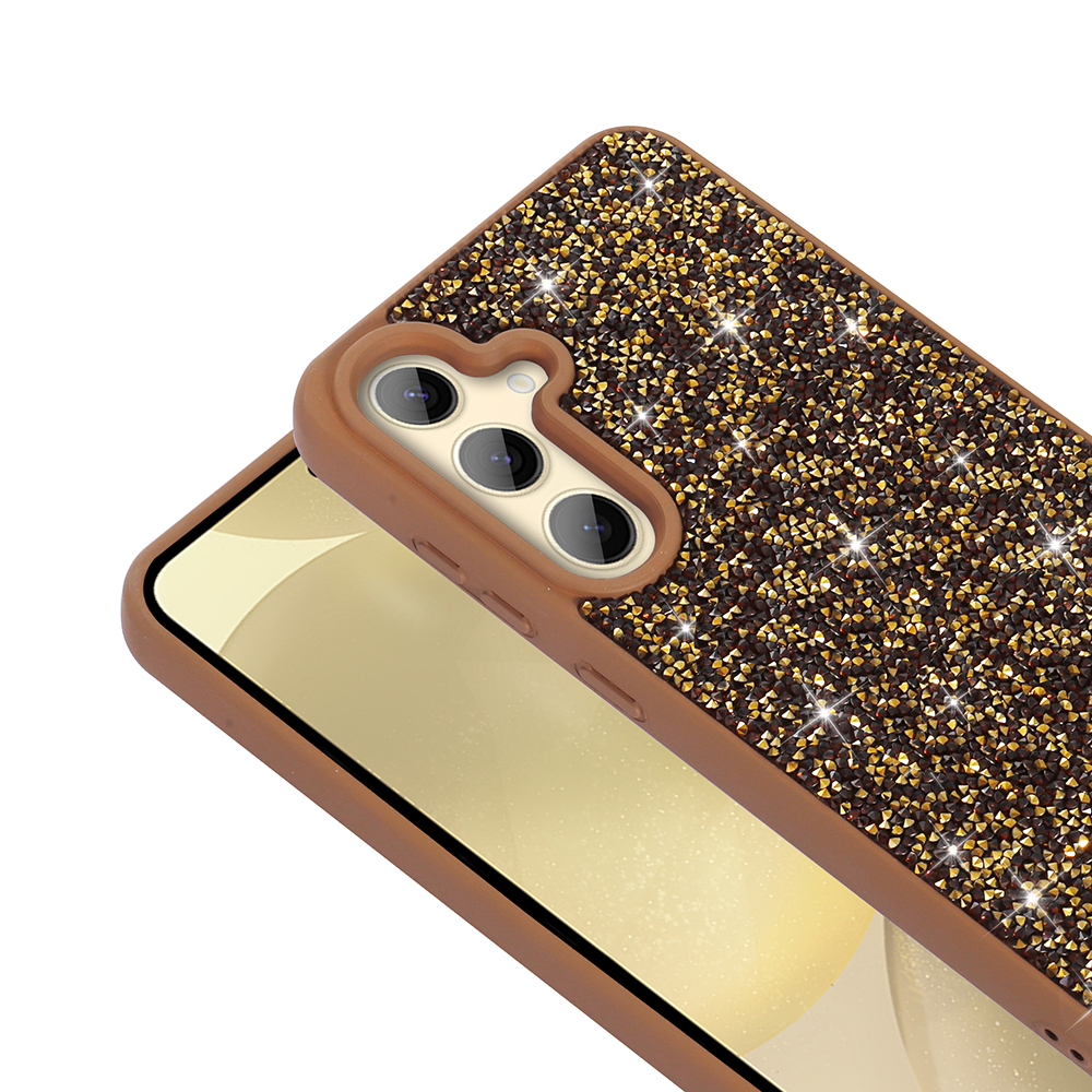 Galaxy S24 FE Kılıf Parlak Taşlı Tasarım Zore Pırlanta Kapak - 16