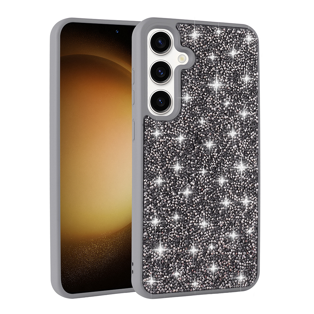 Galaxy S24 FE Kılıf Parlak Taşlı Tasarım Zore Pırlanta Kapak - 3