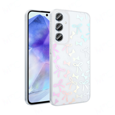 Galaxy S24 FE Kılıf Şeffaf Figürlü Zore Folk Sert Kapak Fiyonk