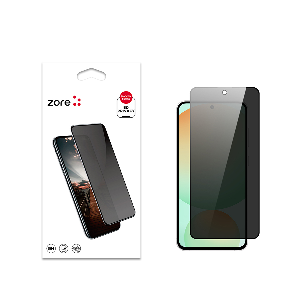 Galaxy S24 FE Zore New 5D Privacy Temperli Ekran Koruyucu - 1