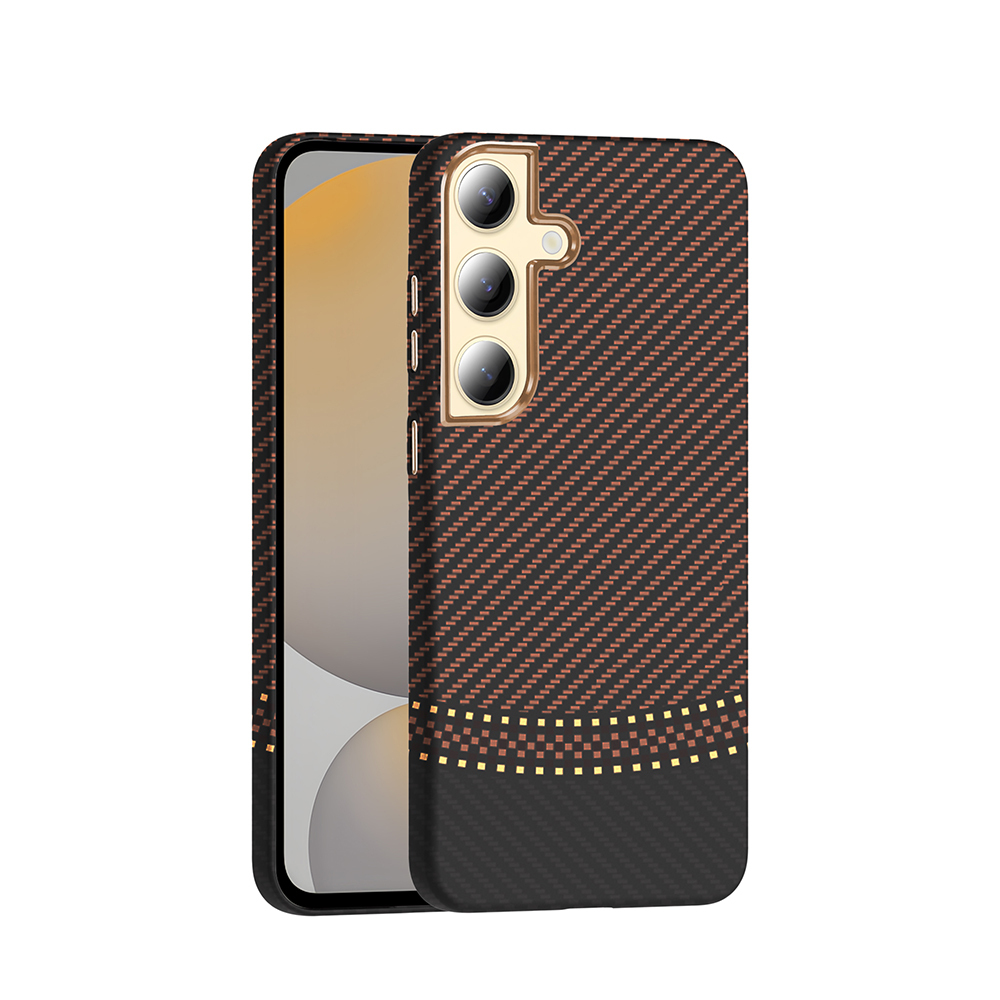 Galaxy S24 Plus Case M-safe Charging Feature Carbon Fiber Look Zore Gros Cover - 6