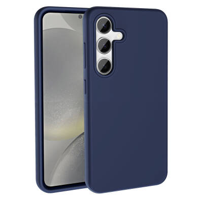 Galaxy S24 Plus Case Magsafe Charging Feature Liquid Technology Erasable Hard Zore Kivi Cover Navy blue